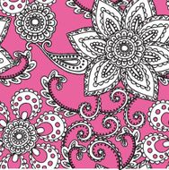 Seamless Pattern with floral ornament N147