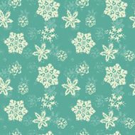 Snowflakes seamless pattern N14