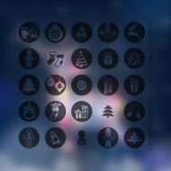Christmas icons set N139