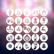 Christmas icons set N143