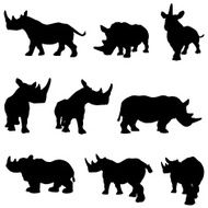 Rhino Silhouette Collection N2