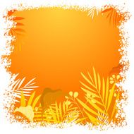 Nature floral frame