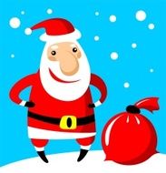 santa with bag