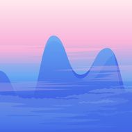 Cartoon Mountain Landscape