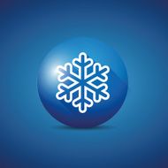 Vector snowflake circle