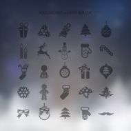 Christmas icons set N156