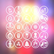Christmas icons set N157