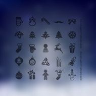 Christmas icons set N161