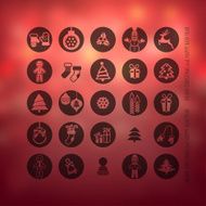 Christmas icons set N163