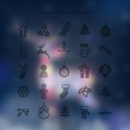 Christmas icons set N164