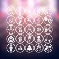 Christmas icons set N166