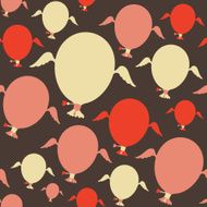 Seamless pattern with colorful balloons N4