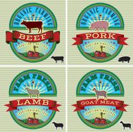 icons pig cow sheep goat