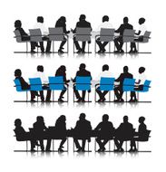 Vector of Business people meeting in board