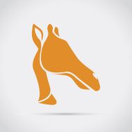 Giraffe symbol silhouette design vector