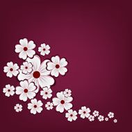 Abstract background with Flowers N21