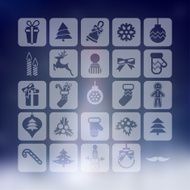 Christmas icons set N173