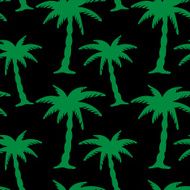Seamless pattern with silhouettes coconut palm trees N10