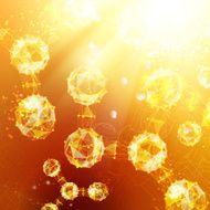 Atom particles