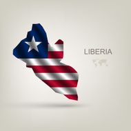 flag of Liberia as the country