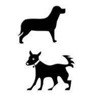 Dogs silhouettes N2