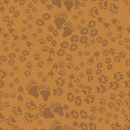 Seamless pattern of animal trails