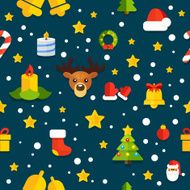 NYChristmasPatternBackgroundBlack N2