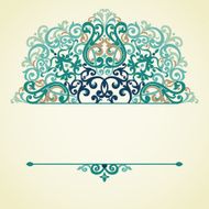 Vector ornate pattern in Victorian style N3