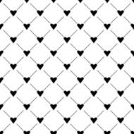 Seamless simple pattern with hearts