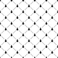 Seamless simple pattern with snowman