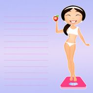 girl on a diet