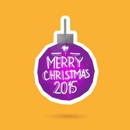 Christmas ball abstract isolated on a white backgrounds vector illustration N2