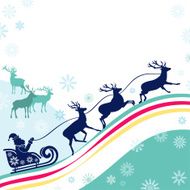 Santa and his deers