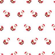 PatternVectorSantaWhite04