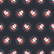 PatternVectorSantaBlack04