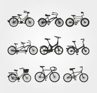 Bicycle black silhouette N2