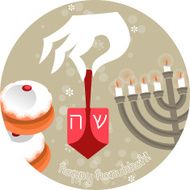 Happy Hanukkah greeting card