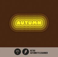 Retro Autumn Title Banner N2