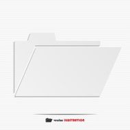 Abstract file folder web icon
