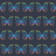 abstract seamless background with butterfly silhouette