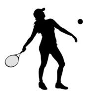Vector silhouette of the woman N49