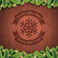 Merry Christmas and Happy New Year typographic design