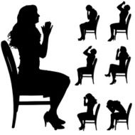 Vector Silhouette Of People N528