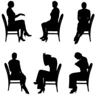 Vector Silhouette Of People N530