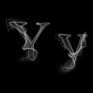 Smoke font Letter Y N2