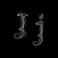 Smoke font Letter J N2