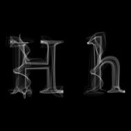 Smoke font Letter H N2
