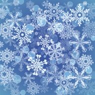 Snowflakes icon set collection Vector shapes
