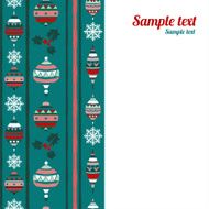Holiday vintage Christmas seamless boarders background