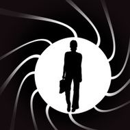 Vector silhouettes of woman N75